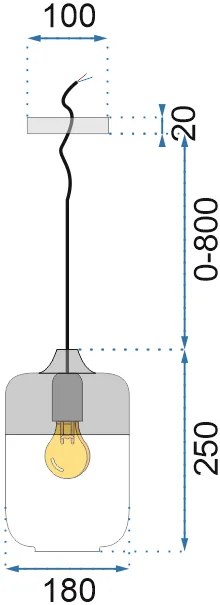 Dekorstudio Stropná lampa Zenit C