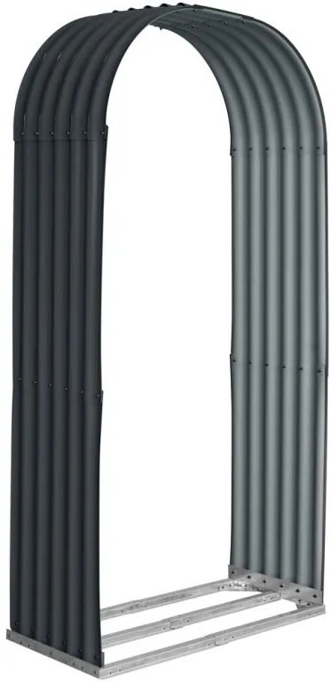 SUN OVÁL Drevník 103 x 40 x 200 cm