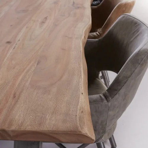 Jedálenský stôl 20-22 200x100cm Solid Acacia natural - Komfort-nábytok