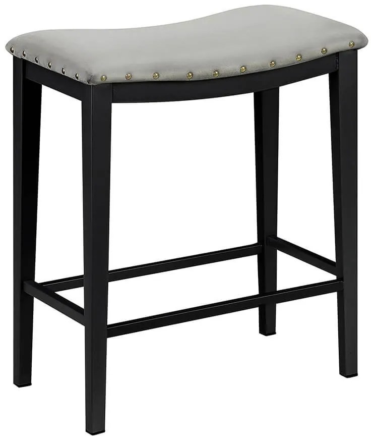 Čalúnené barové stoličky 2 ks, sivé