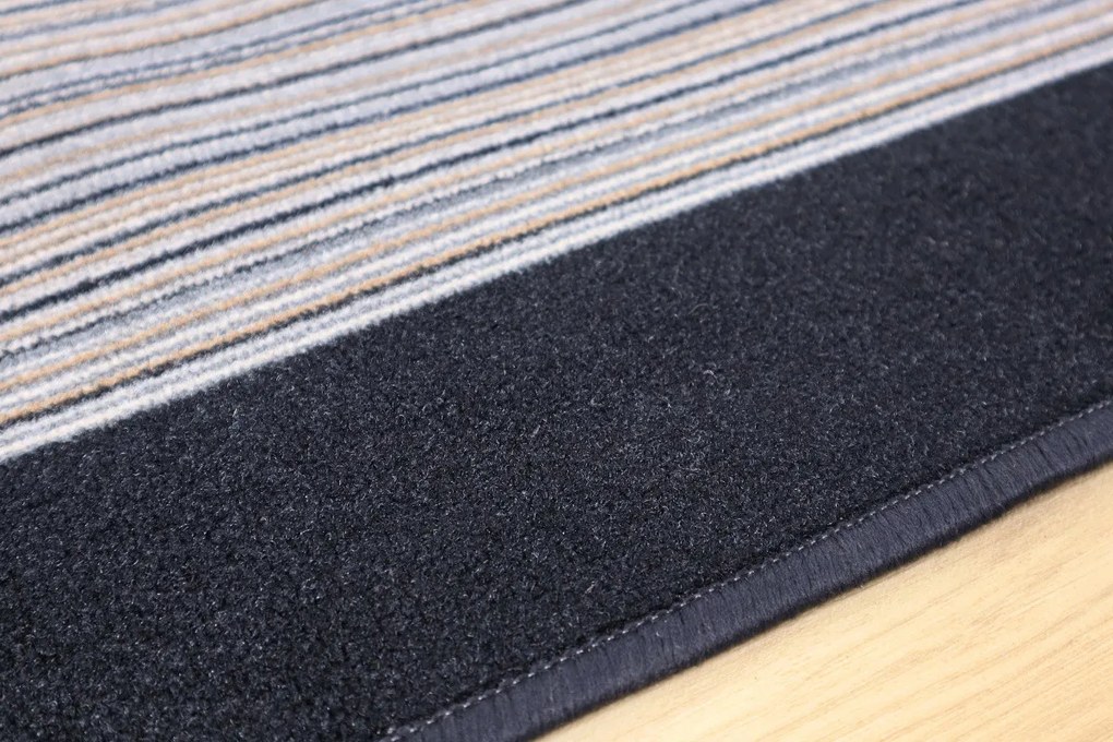 Protišmykový behúň na mieru Carnaby 97, šíre 67 cm, šedá, chodba / predsieň, Associated Weavers