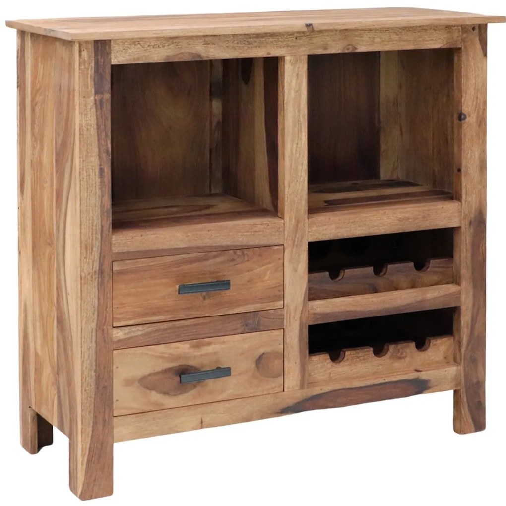 furniture-nabytek.cz - Vinotéka dřevěná 90x90x35 z masivu palisandr