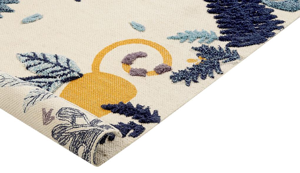 Detský bavlnený koberec 80 x 150 cm viacfarebný NAIBOS Beliani