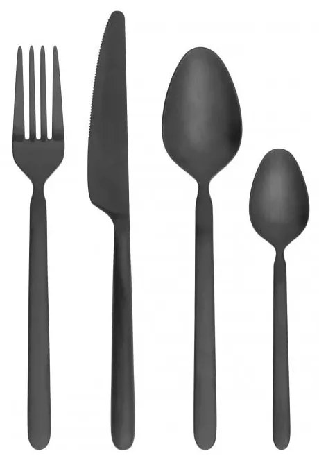 Čierny antikoro príbor 16 ks Stella – Blomus