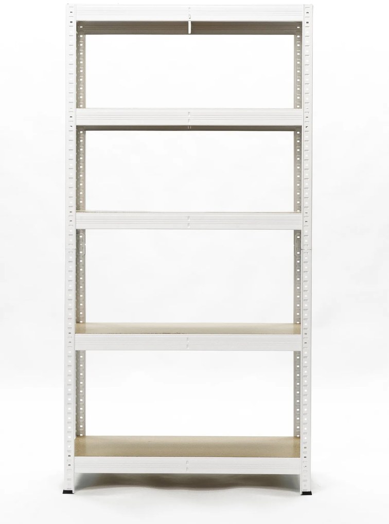 Policový regál 1800x1000x400mm, nosnost 2100kg, bílý | AKCE RH4010-5 BILA