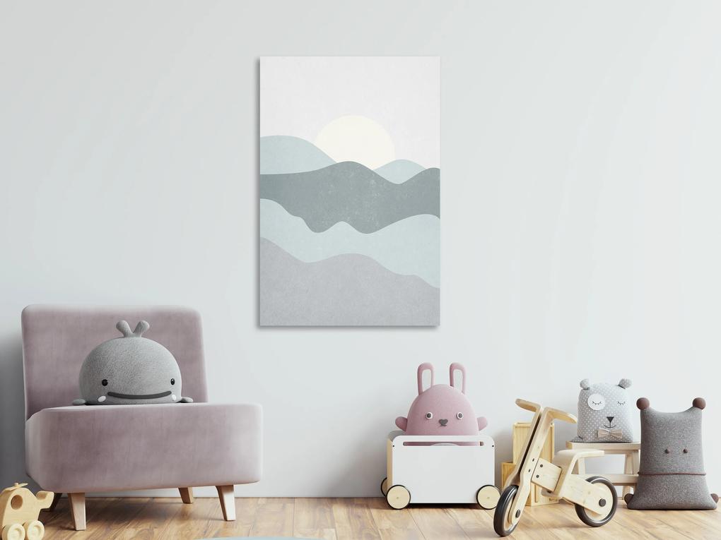 Artgeist Obraz - Sun Over Mountains (1 Part) Vertical Veľkosť: 20x30, Verzia: Premium Print