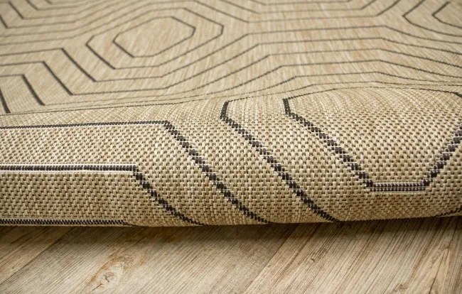 Koberec Jeans 19013/P01 geometrický, béžový