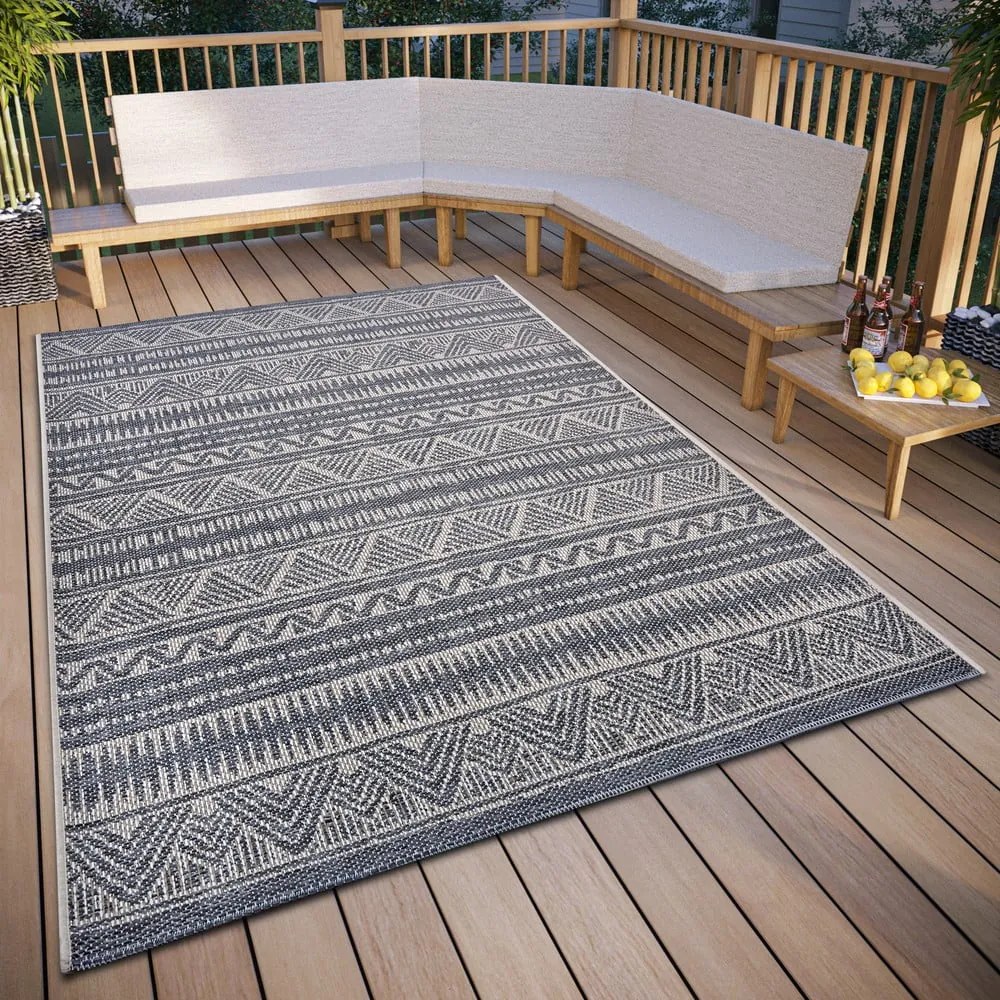 Sivý vonkajší koberec 190x290 cm Clyde Loto – Hanse Home