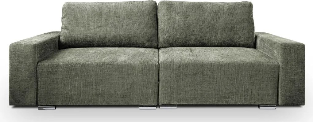 Rozkladacia pohovka Anafi, machovo - zelená látka