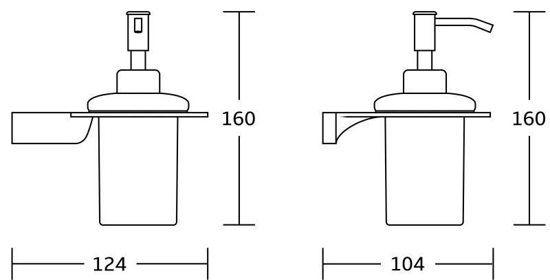 Mexen Rino, nástenný dávkovač mydla, čierna matná, 70270388-70