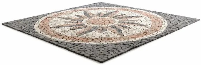 Divero Garth 765 mramorová mozaika - motív slnka 120x120 cm