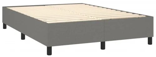 vidaXL Boxspring posteľ s matracom tmavosivá 140x200 cm látka-