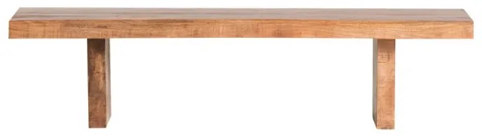 furniture-nabytek.cz - Masívna lavica Country z mangového dreva, lakovaná, hnedá – 170×45 cm