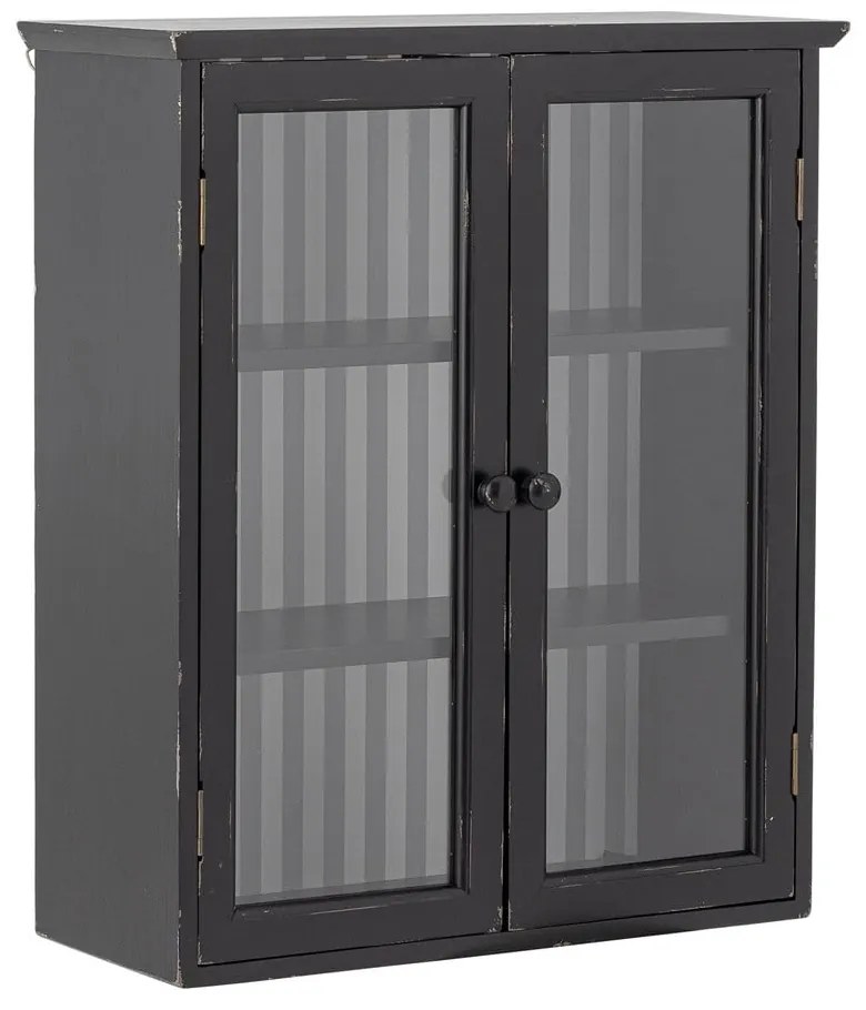 Čierna závesná vitrína z jedľového dreva 51,5x66,5x22,5 cm Hazem – Bloomingville