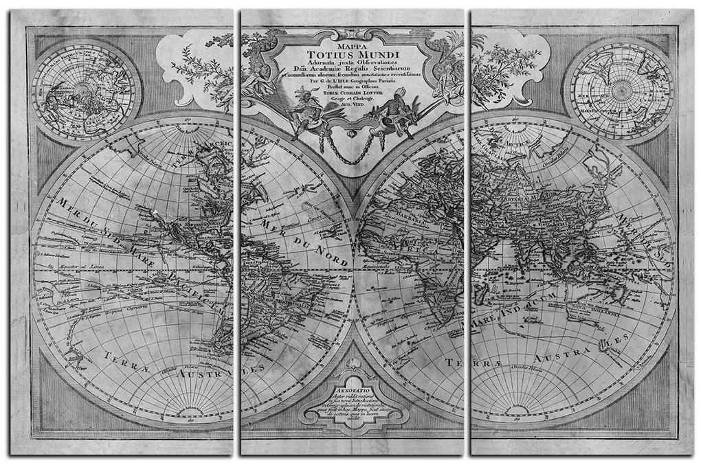 Obraz na plátne - Mapa antického sveta 1101QB (105x70 cm)