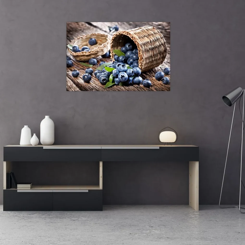 Obraz - Šťavnaté čučoriedky (90x60 cm)