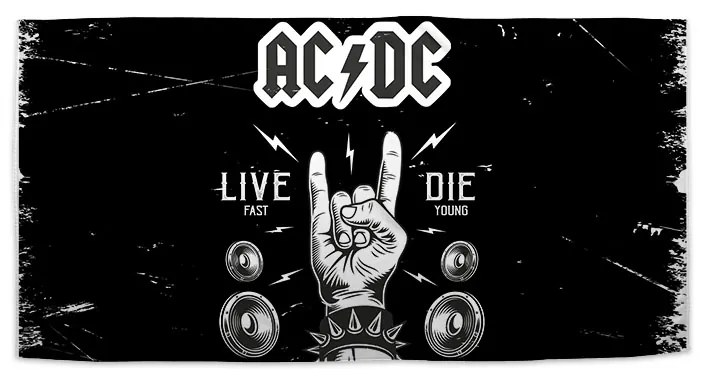 Sablio Uterák ACDC Live fast, die young - 50x100 cm