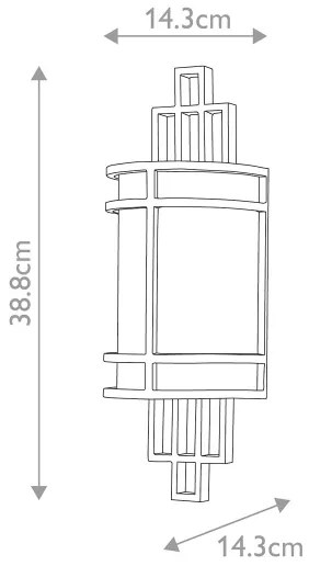 Feiss FE-FUSION1-PNBR - Nástenné svietidlo FUSION 1xE27/60W/230V