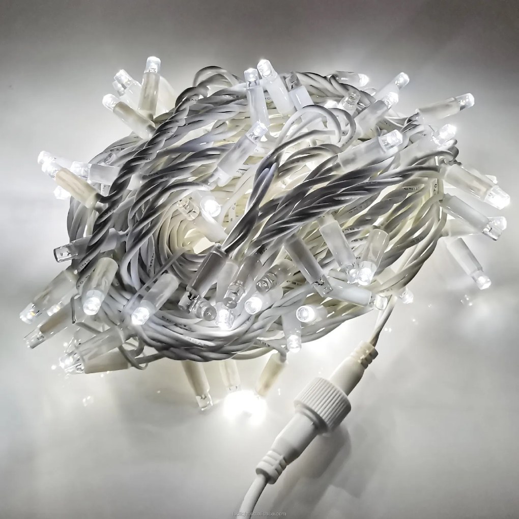 Vianočné svetielka LED záclona FLASH studená biela 500 LED