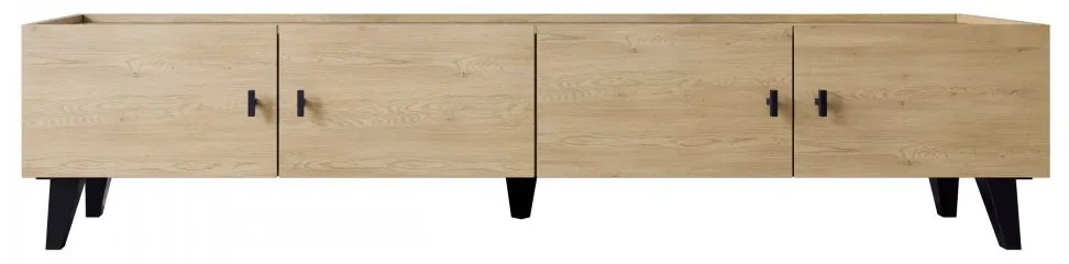 Moderný TV stolík Cleurion 200 4D, Farby: dub cremona