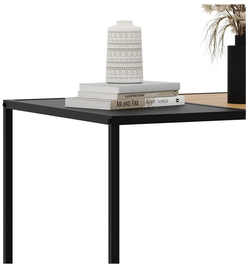 Čierny/v prírodnej farbe konferenčný stolík 60x100 cm Altino – Unique Furniture