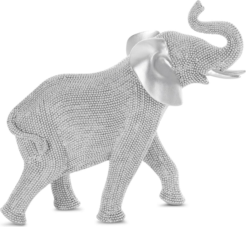 DEKORAČNÁ SOŠKA ELDO 30X13X26 CM STRIEBORNÁ