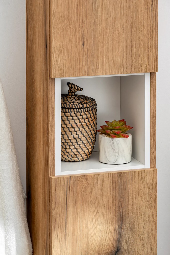 Comad Doplnková kúpeľňová skrinka vysoká Nova Oak 30 dub coast evoke