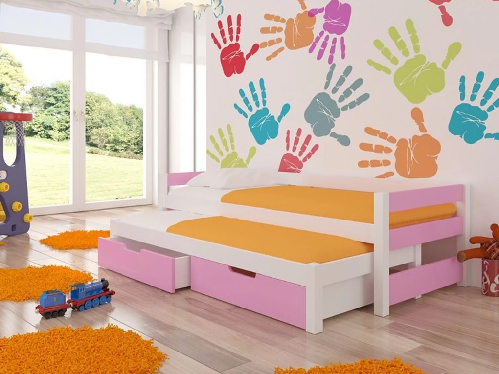 Rozkladacia detská posteľ 200x90 cm. Akcia -19%. Vlastná spoľahlivá doprava až k Vám domov. 1052112