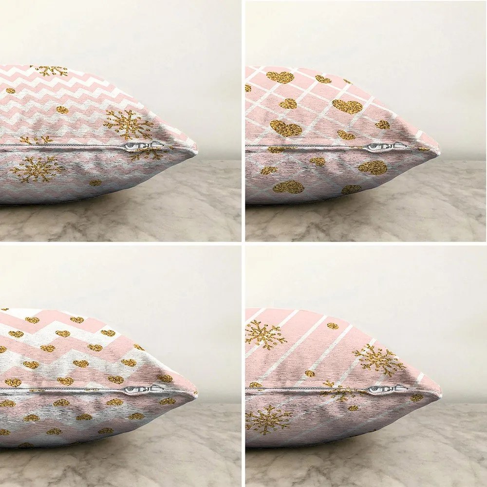 Textilné obliečky na vankúše s vianočným motívom v súprave 4 ks 43x43 cm - Mila Home