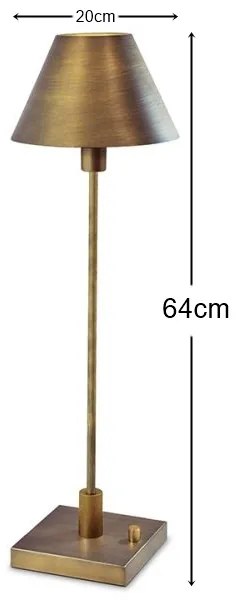 Stolná lampa E14 64cm GRENA GOLDLUX (Polux) Zlatá