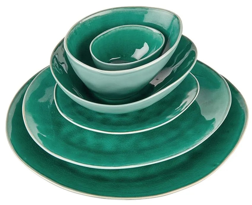 Butlers DE LA ROYA Sada tanierov 4 ks - tm. zelená