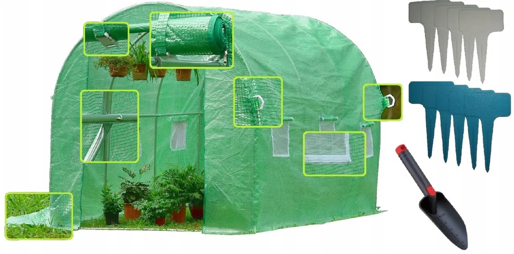 Záhradný fóliovník 3x4,5 m BIELY + darček