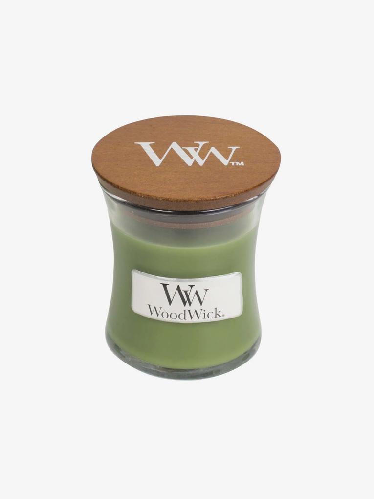WoodWick zelené vonná sviečka Evergreen malá váza