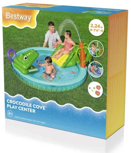 Detský bazén Bestway 52728 zátoka krokodíla 224x181x72 cm