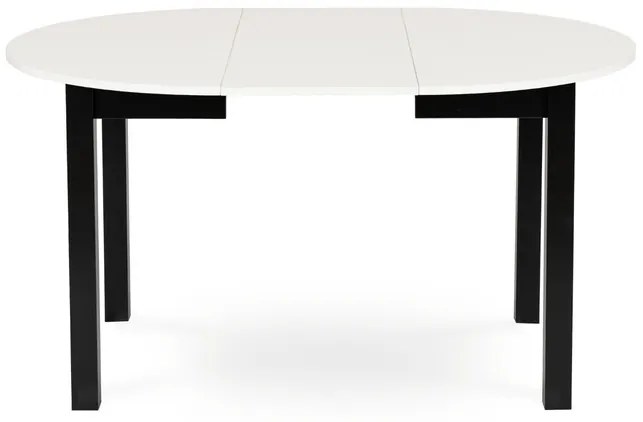 Rozkladací jedálenský stôl Klara 102-142 cm MDF biela/čierna