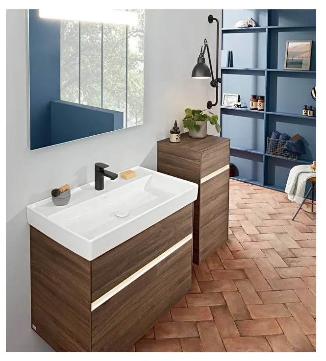 Villeroy & Boch COLLARO - Umývadlo na skrinku 800x470x160 mm, s prepadom, biela Alpin CeramicPlus 4A3380R1