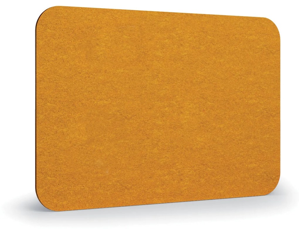 Akustický panel na stenu 120 x 80 cm, okrúhle rohy, oranžová