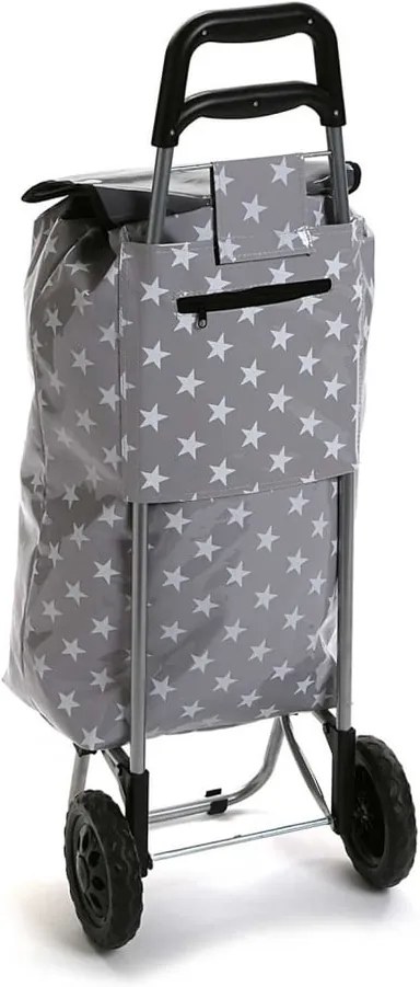 Sivá nákupná taška na kolieskach Versa Estrella