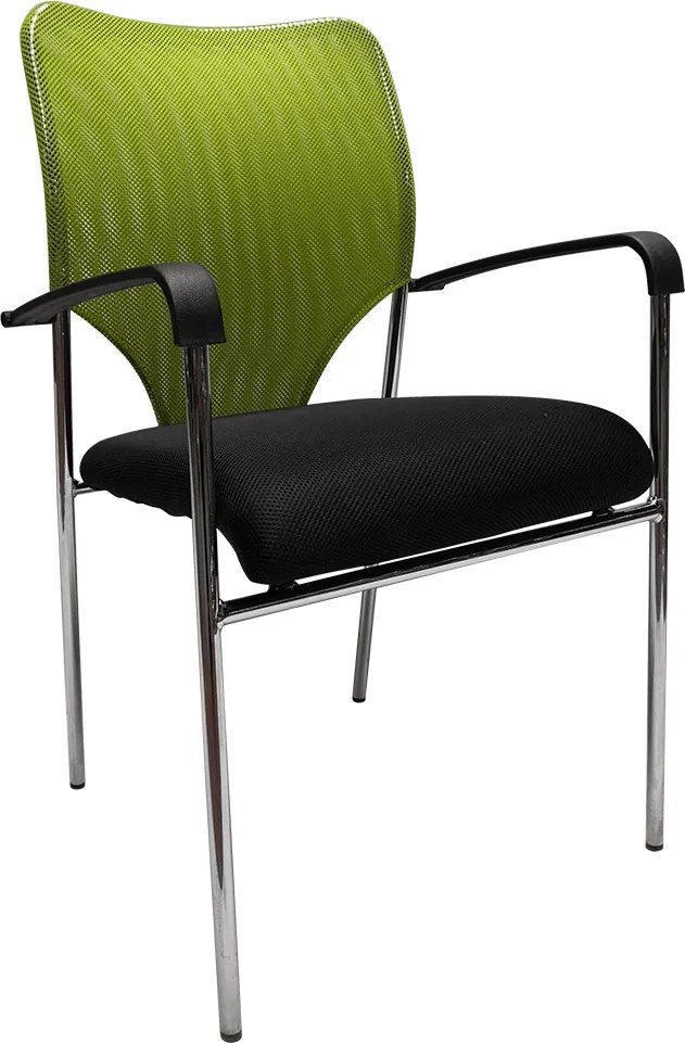 KONDELA Umut konferenčná stolička zelená / čierna