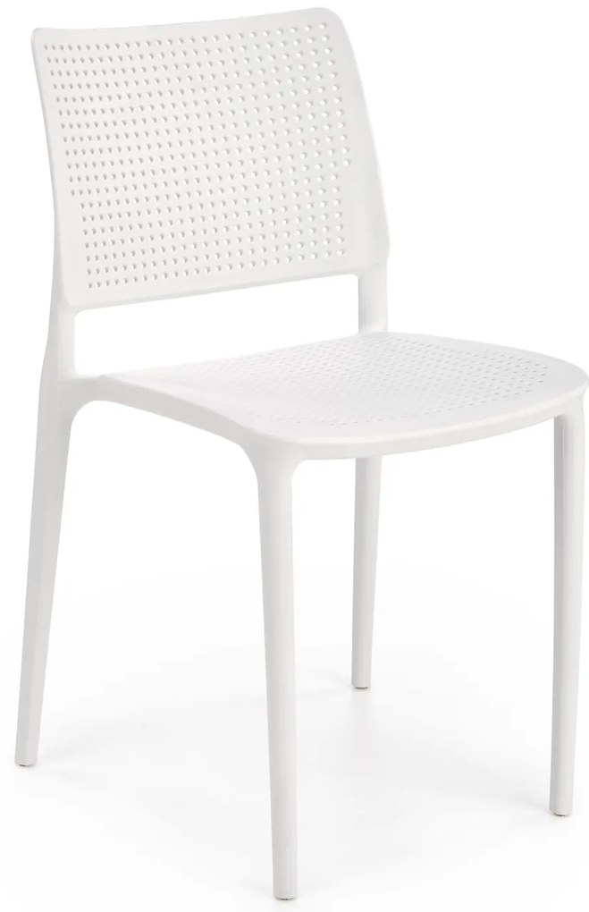 Biela plastová stolička K514