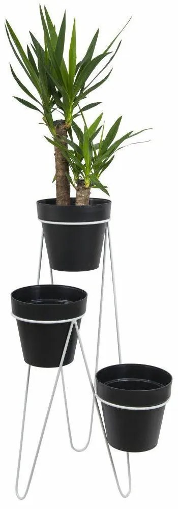 STOJAN NA KVETINÁČ TRIPOD 95X45X24 CM BIELA