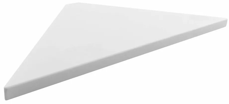 SAPHO AE200-0101 Abeline rohová polica rockstone 20 x 20 cm, biela mat
