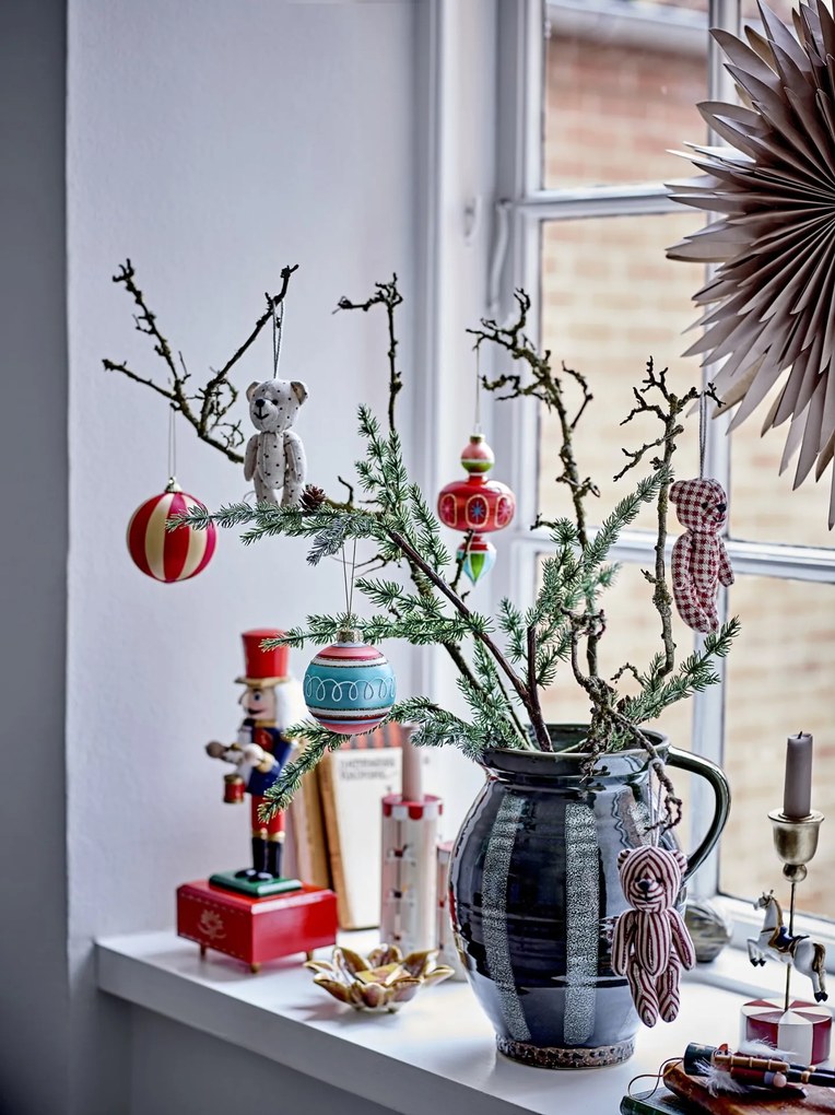Bloomingville Vianočná ozdoba Wynn Red – set 3 ks