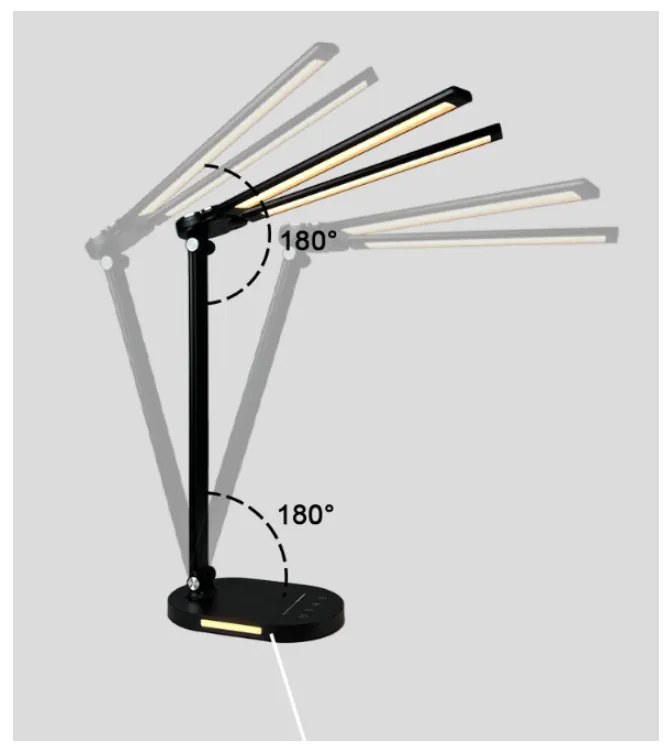 BERGE LED dvojitá stolná lampa 8W - BRUSEL