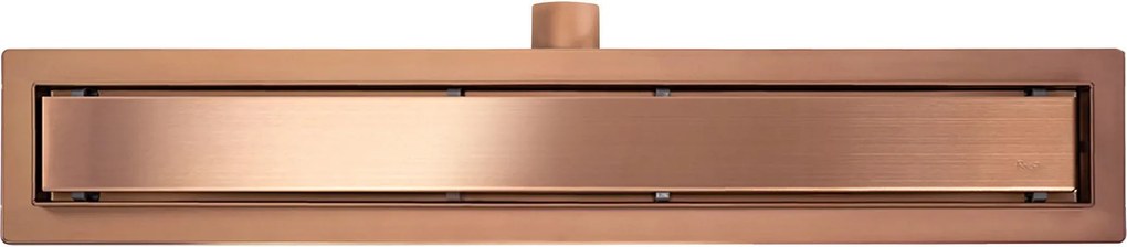 Rea Neox, nerezový sprchový odtokový žľab 50cm, 2v1, medená matná, REA-G4896