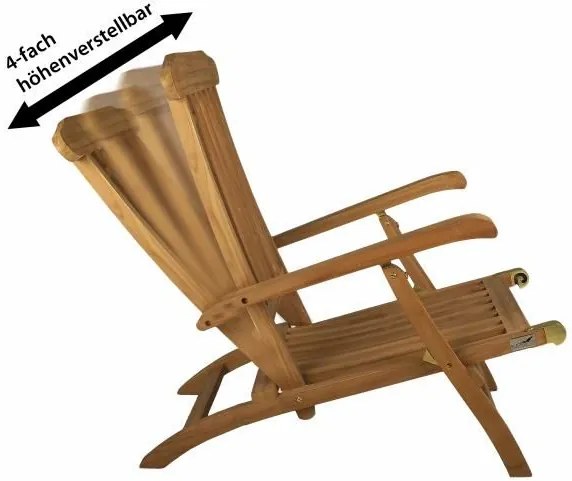 Záhradné drevené lehátko DIVERO Florentine + polstrovanie