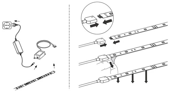 Eglo 32741 - LED RGB pásik 3m STRIPE-C LED-RGB/11,4W/230V