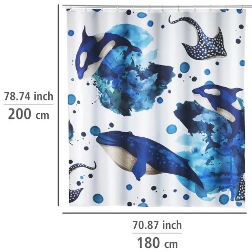 WENKO 25749100 - Sprchový záves AQUARIS 180x200 cm pestrofarebný