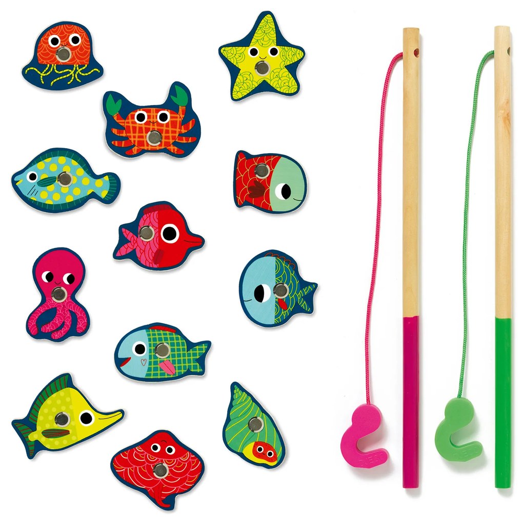 Magnetický rybolov - farebné more