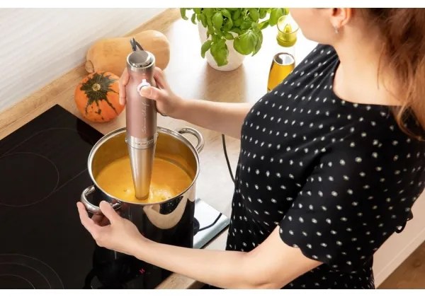 Sencor - Tyčový mixér 4v1 1200W/230V nerez/rose gold